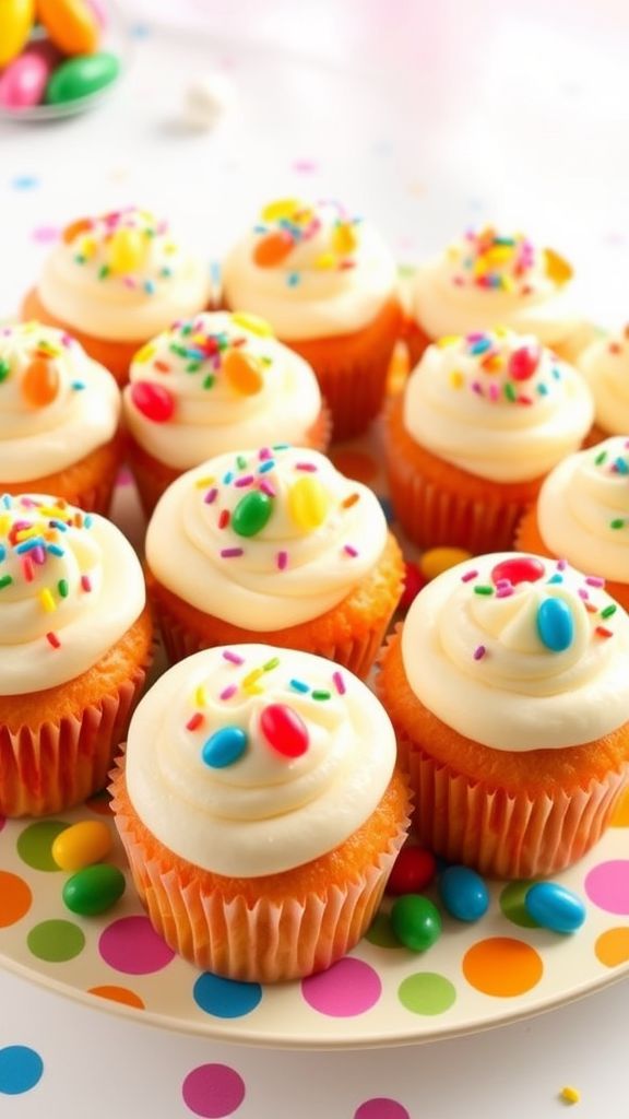 Jelly Bean Surprise Cupcakes