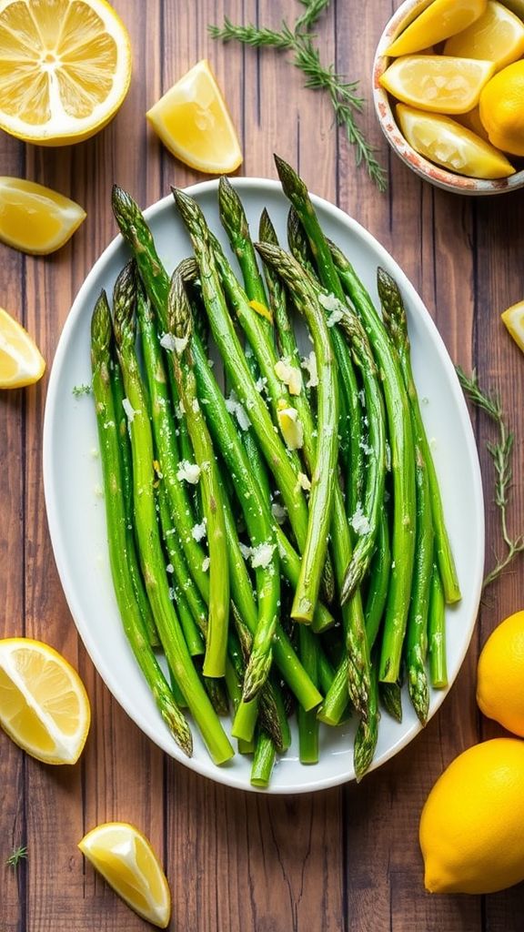 Lemon Herb Roasted Asparagus  