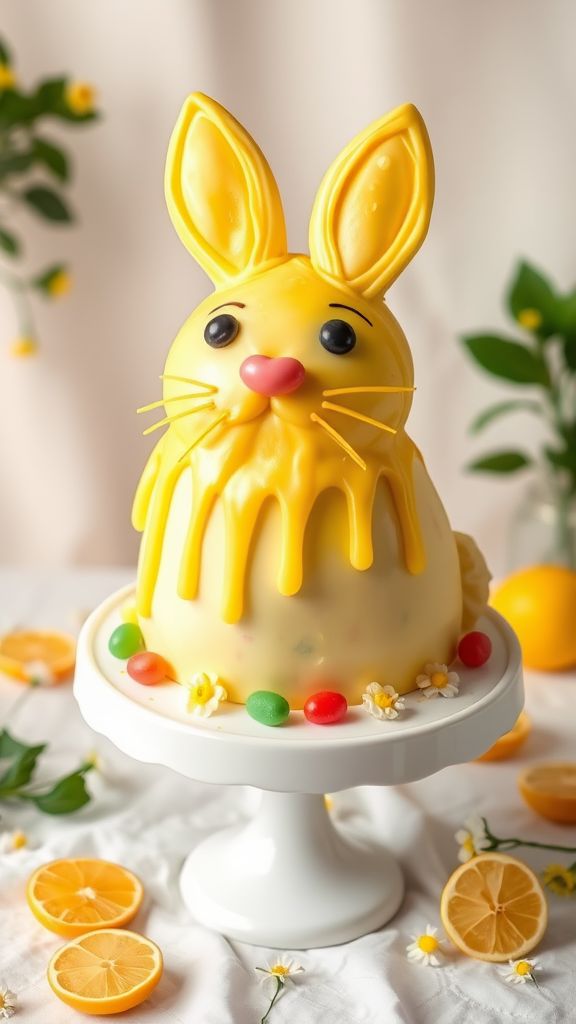 Lemon Zest Easter Bunny Cake  