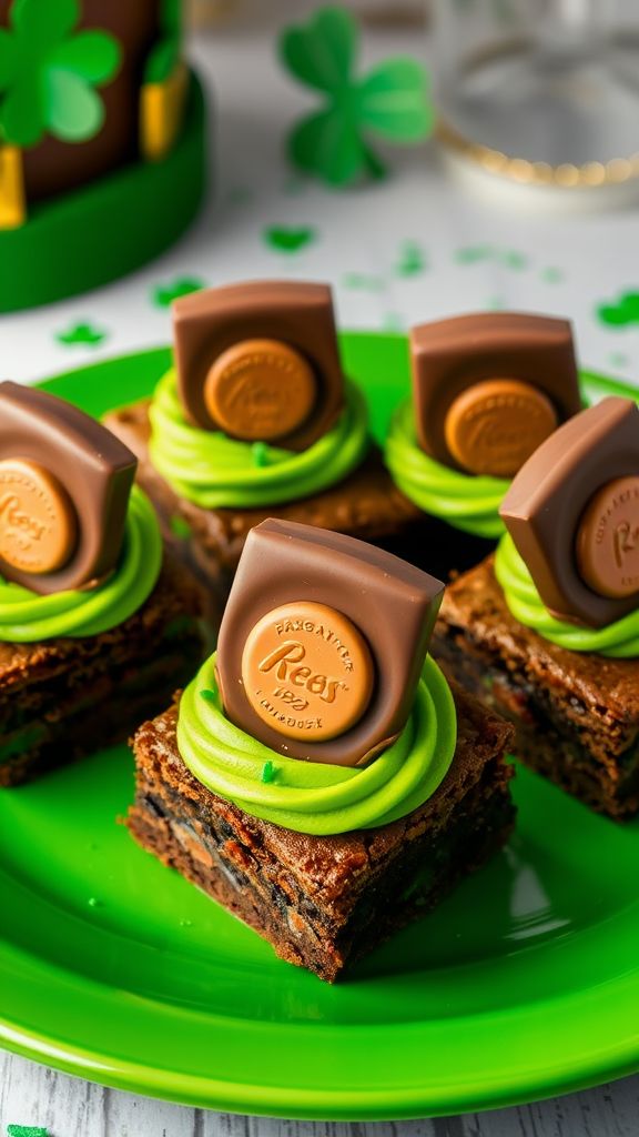 Leprechaun Hat Brownies  