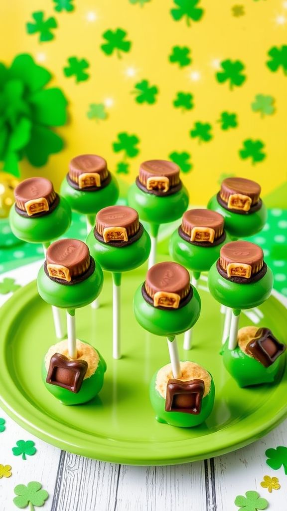 Leprechaun Hat Cake Pops