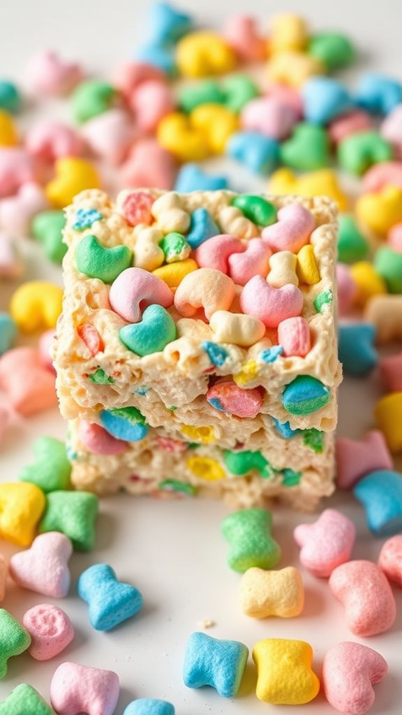 Lucky Charms Rice Krispie Treats  