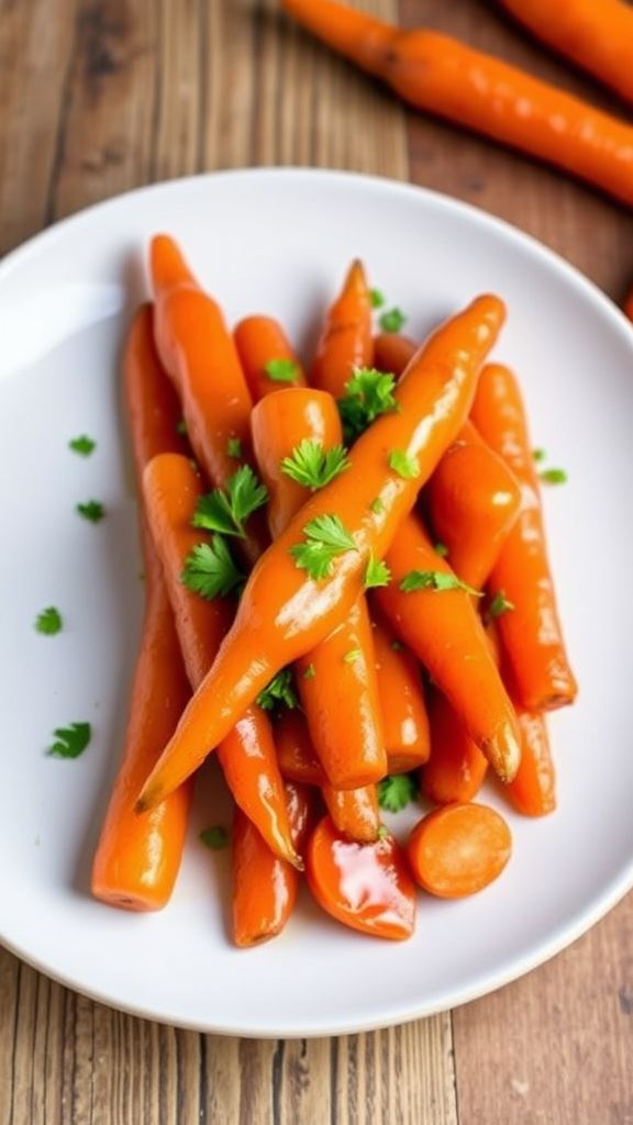 Maple Syrup Glazed Carrots  