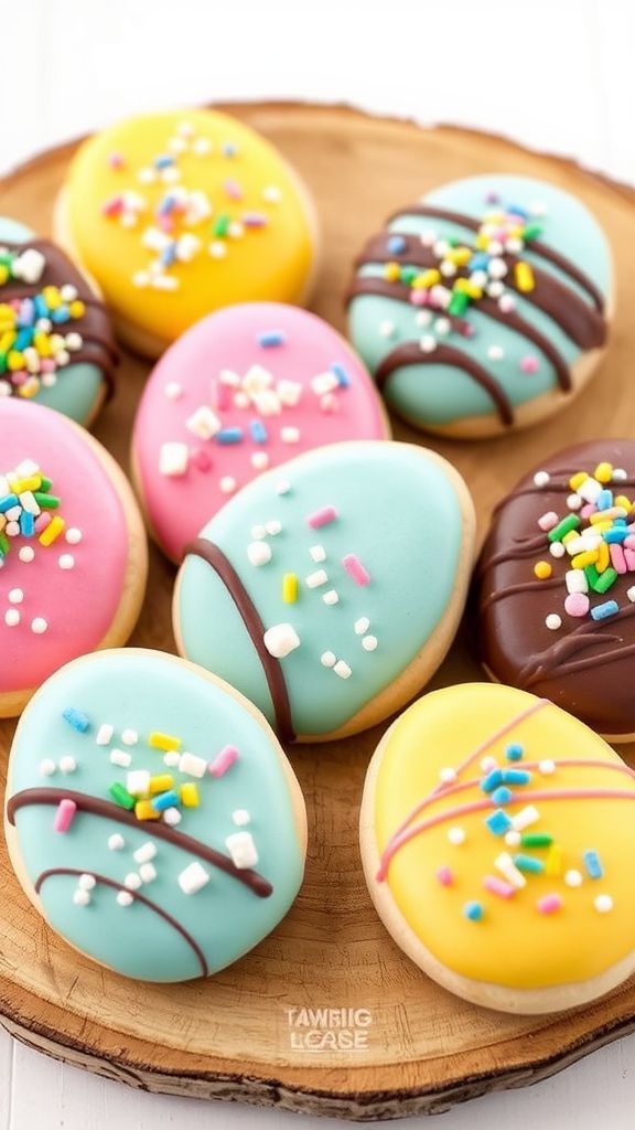 Marshmallow Treat Egg Cookies  