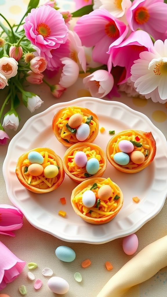 Mini Easter Egg Breakfast Tarts  