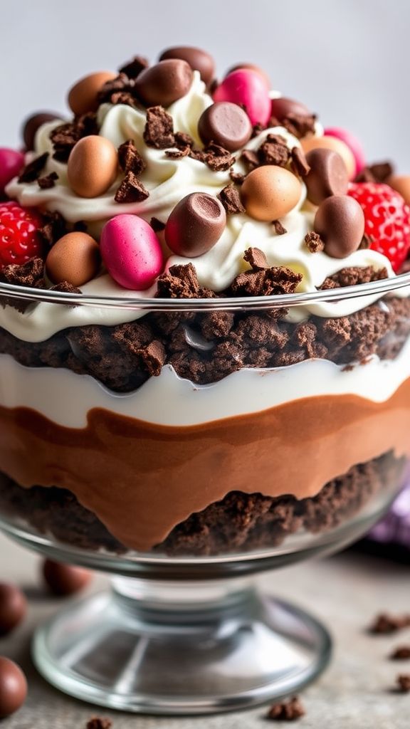 Mini Egg Chocolate Trifle