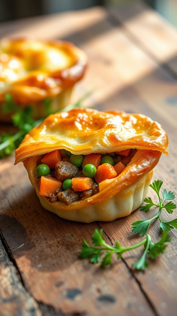 Mini Shepherd’s Pies in Puff Pastry  