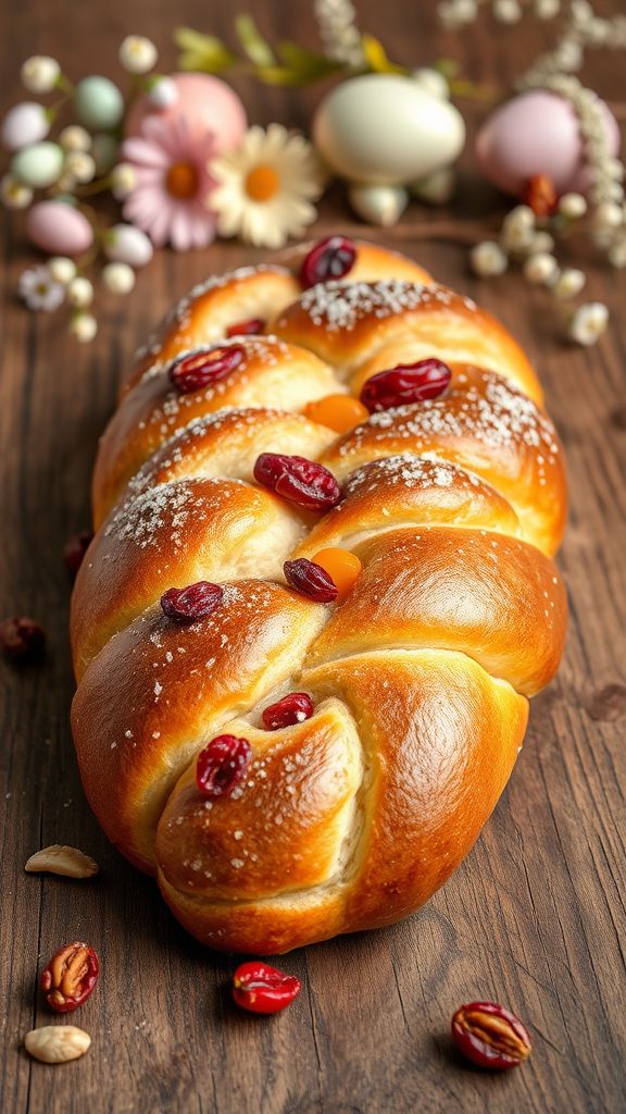 Nutty Fruit Easter Bread