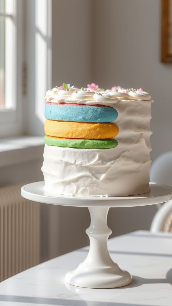 Pastel Rainbow Layer Cake  