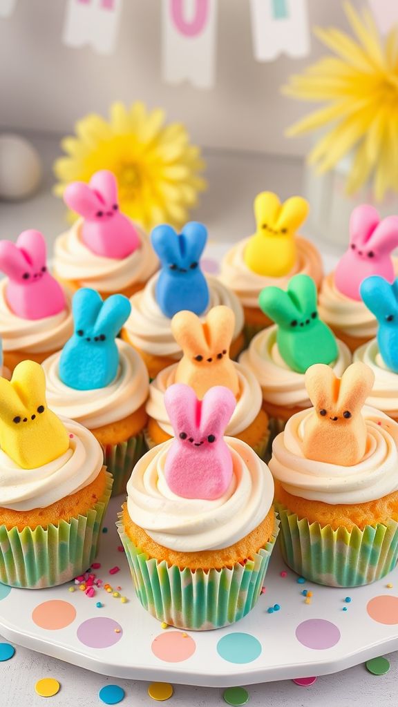 Peeps Party Cupcakes