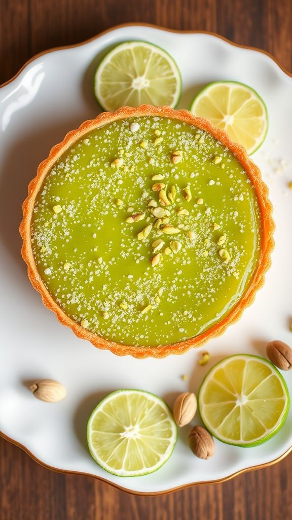 Pistachio and Lime Tart