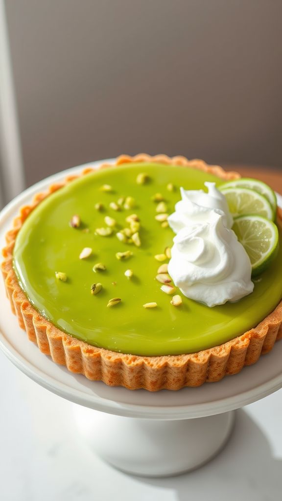 Pistachio and Lime Tart