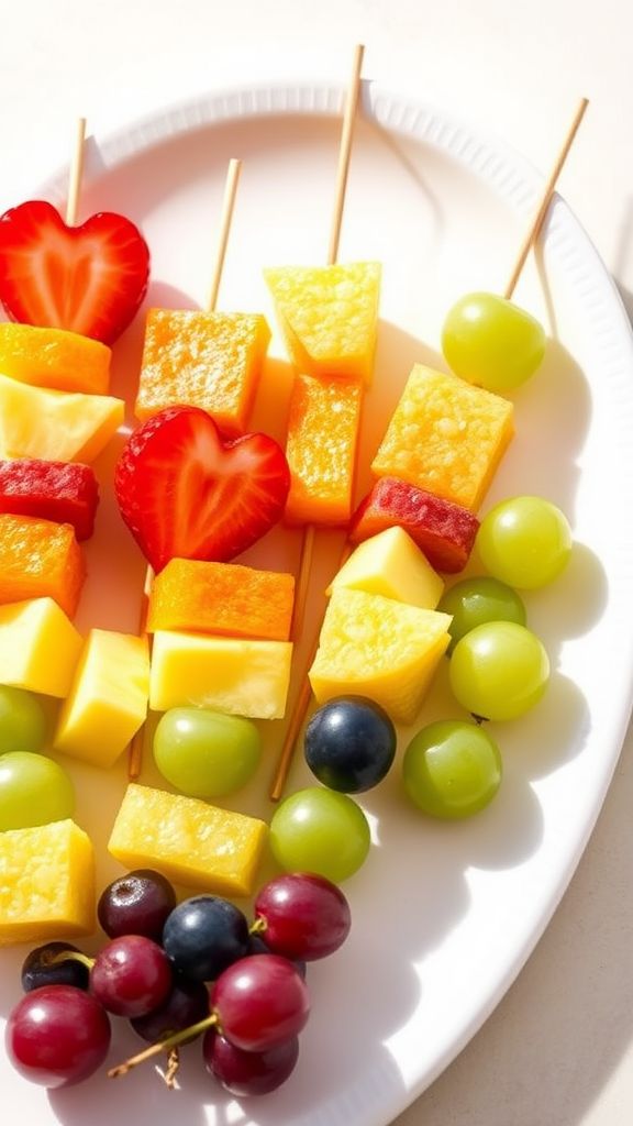 Rainbow Fruit Skewers