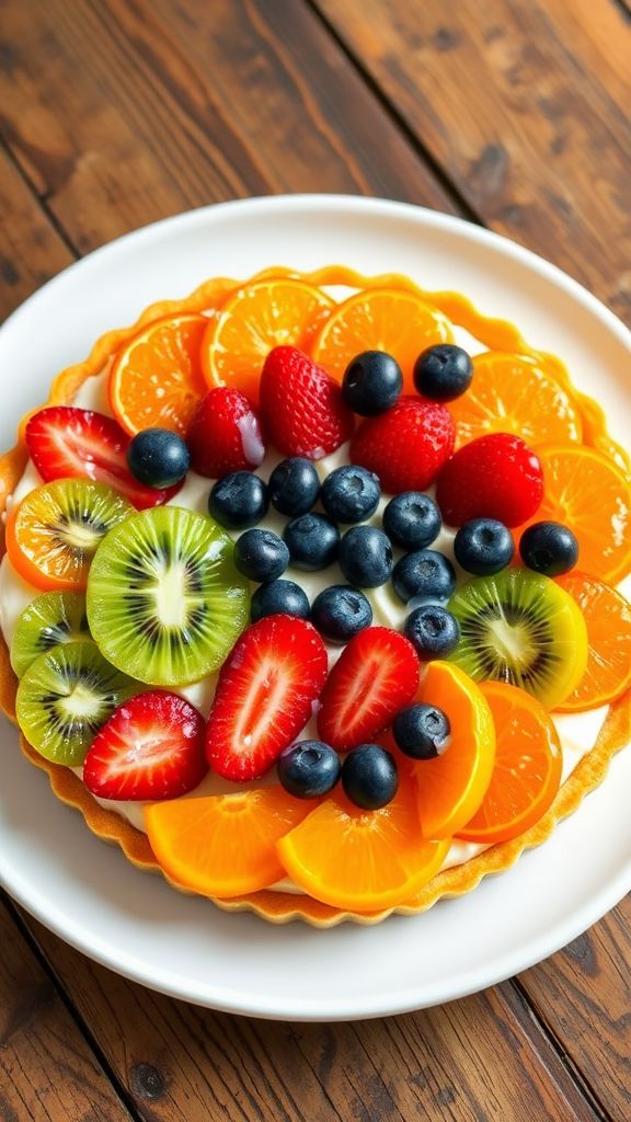 Rainbow Fruit Tart