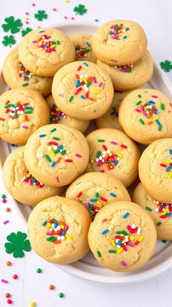 Rainbow Sprinkle Butter Cookies  