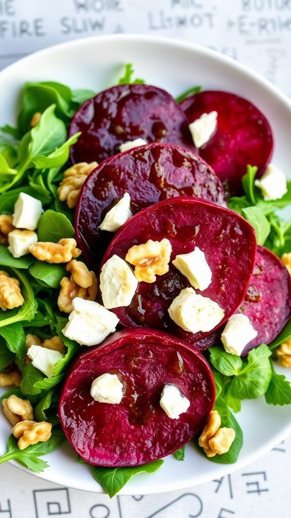 Roasted Beet and Goat Cheese Salad  