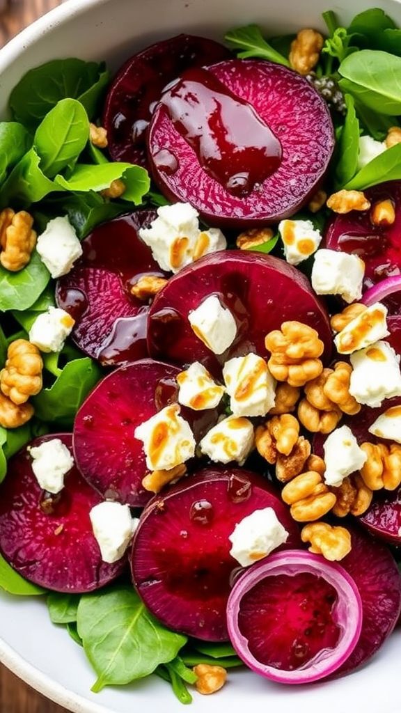 Roasted Beet Salad with Goat Cheese  