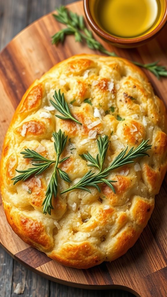 Rustic Herb Focaccia Bread  