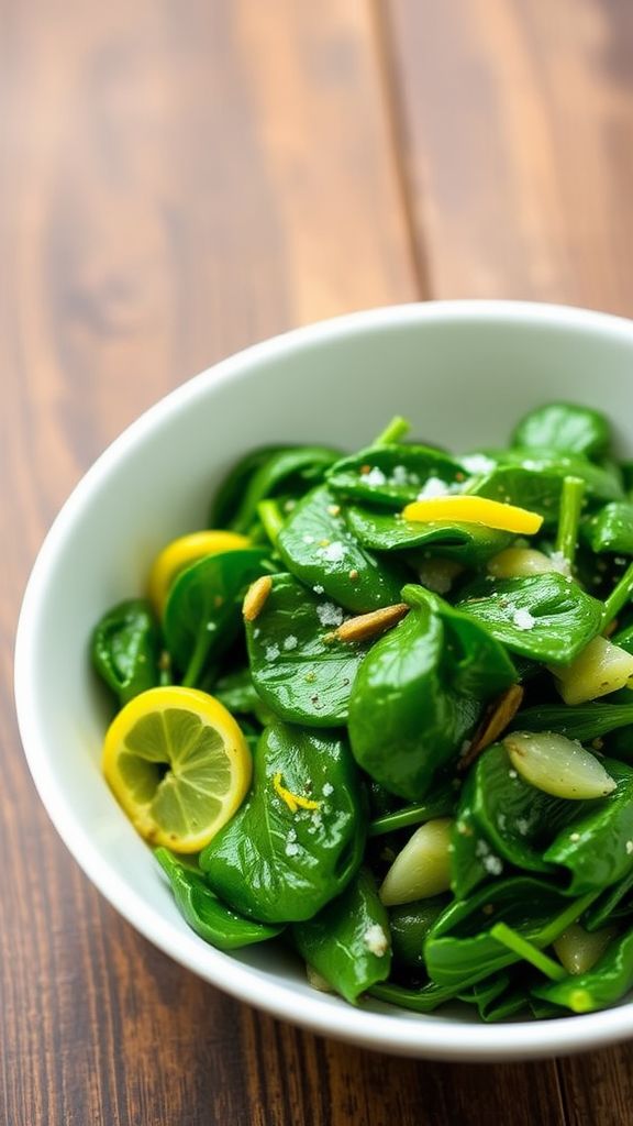 Sautéed Lemon Spinach  