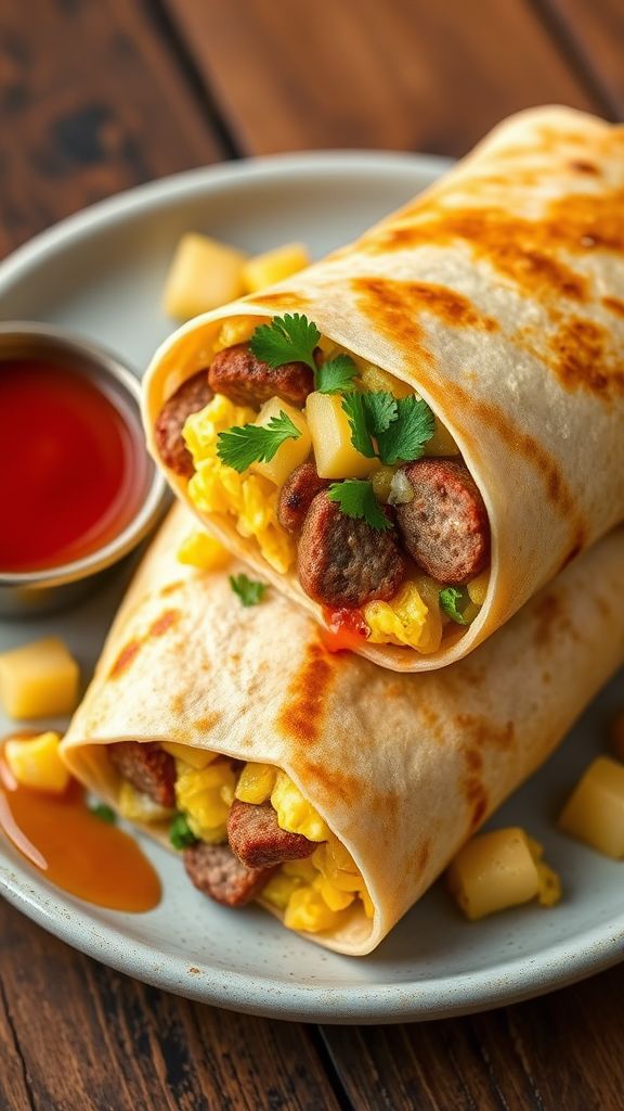 Savory Irish Breakfast Burritos