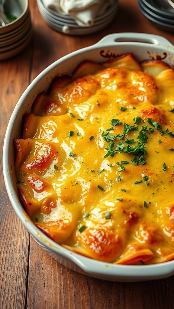 Scalloped Potatoes with Cheddar  