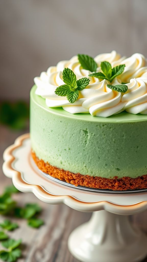 Shamrock Shake Cheesecake