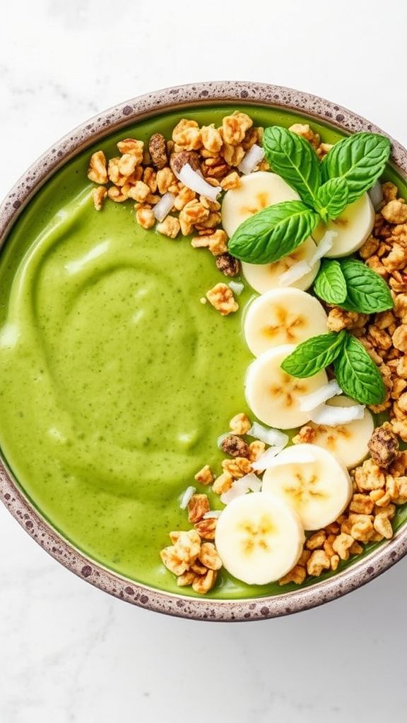 Shamrock Shake Smoothie Bowl