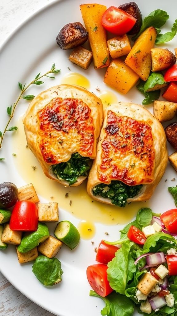 Spinach and Feta Stuffed Chicken