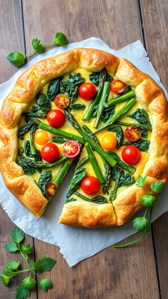 Spring Vegetable Quiche  