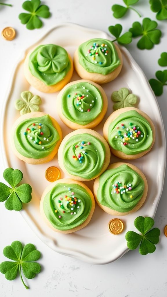 St. Patrick's Day Frosted Frosted Cookies