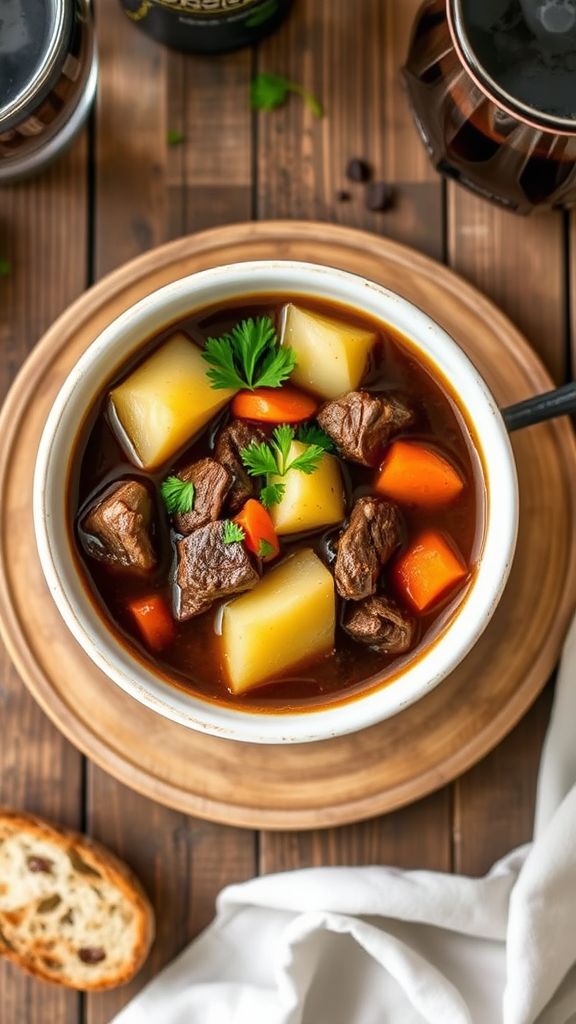 Stout and Beef Irish Stew Soup