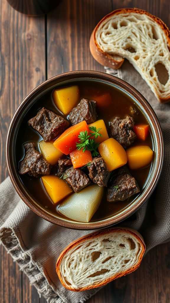 Stout and Cabbage Beef Stew  