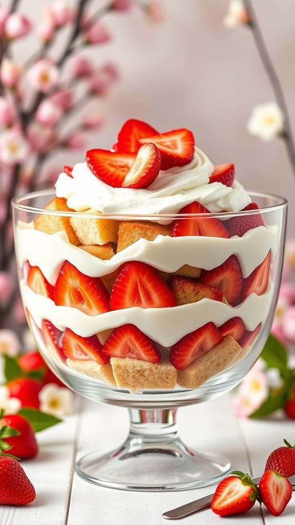 Strawberry Shortcake Trifle  