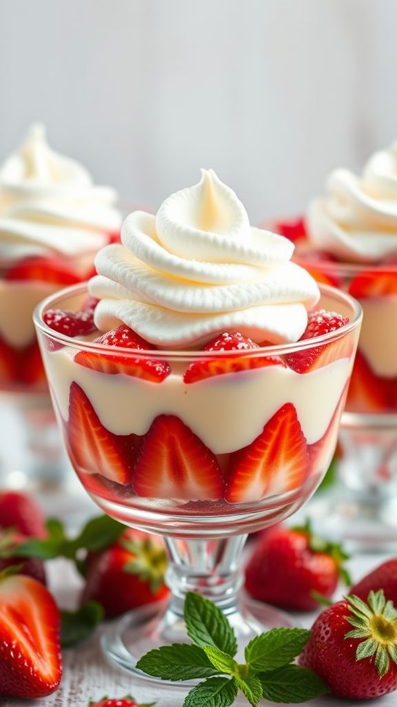 Vanilla Custard and Strawberry Delight