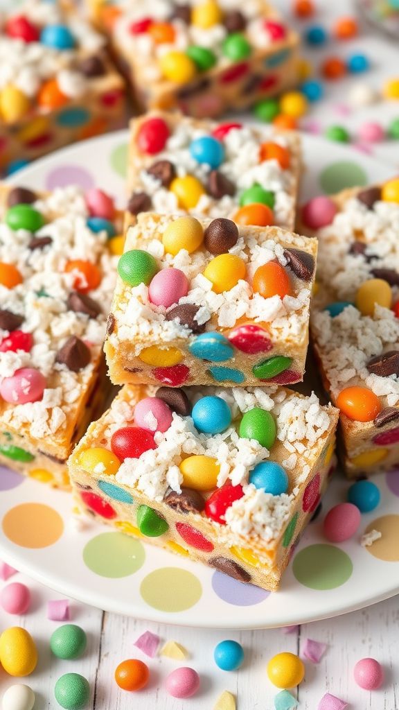 Whimsical Jelly Bean Bars  