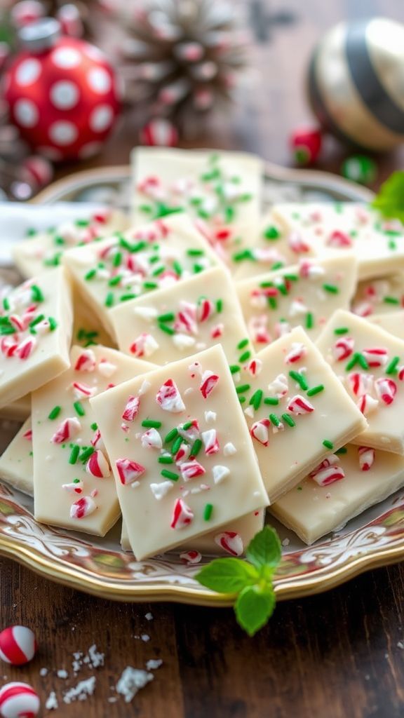 White Chocolate Mint Bark