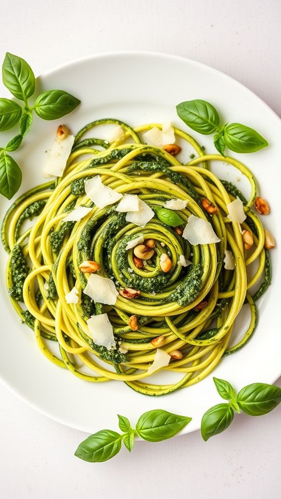 Zucchini Noodles with Pesto  