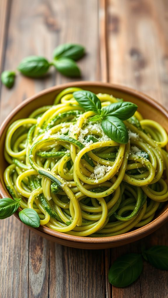 Zucchini Noodles with Pesto