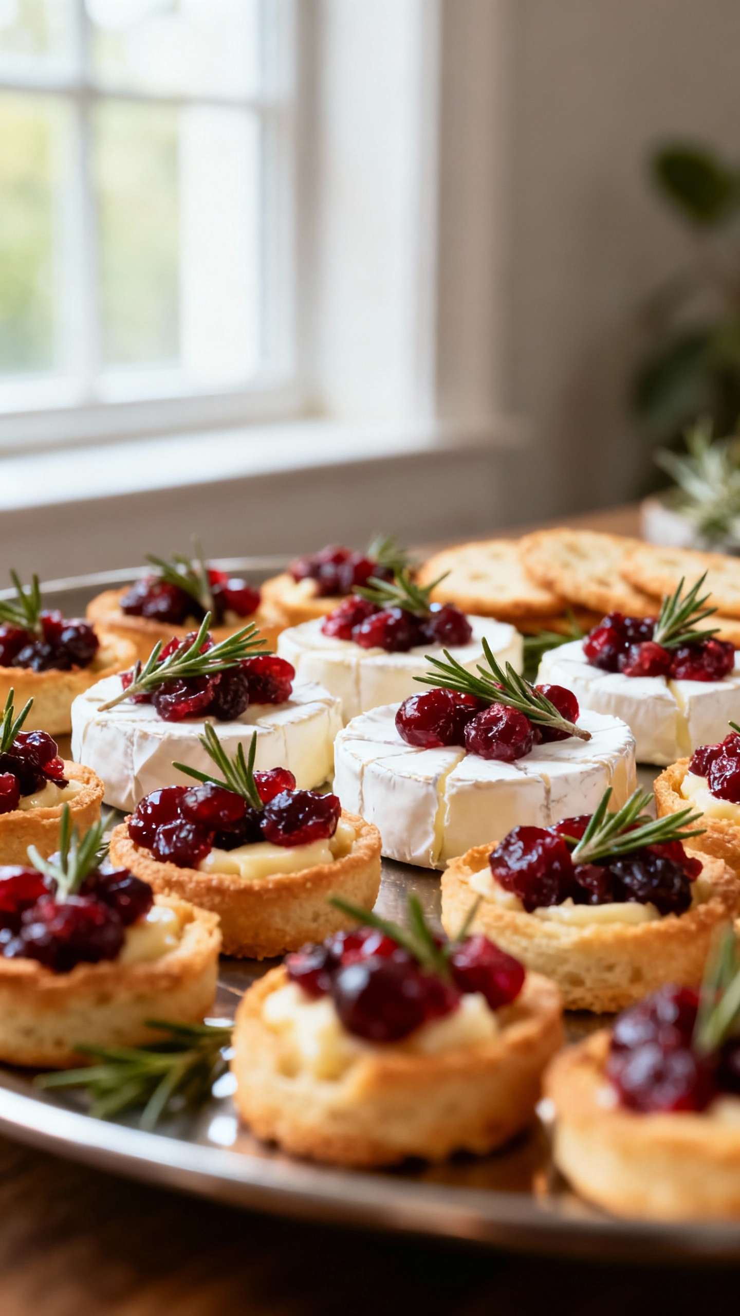 Brie Bites with Cranberry and Thyme