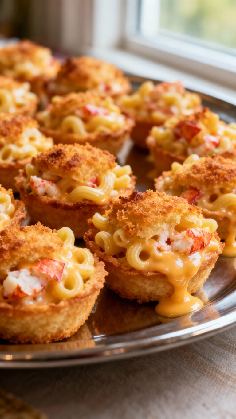 Lobster Mac and Cheese Bites - American cuisine
