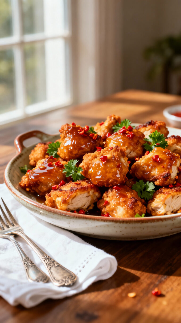 Spicy Honey Chicken Bites - American cuisine