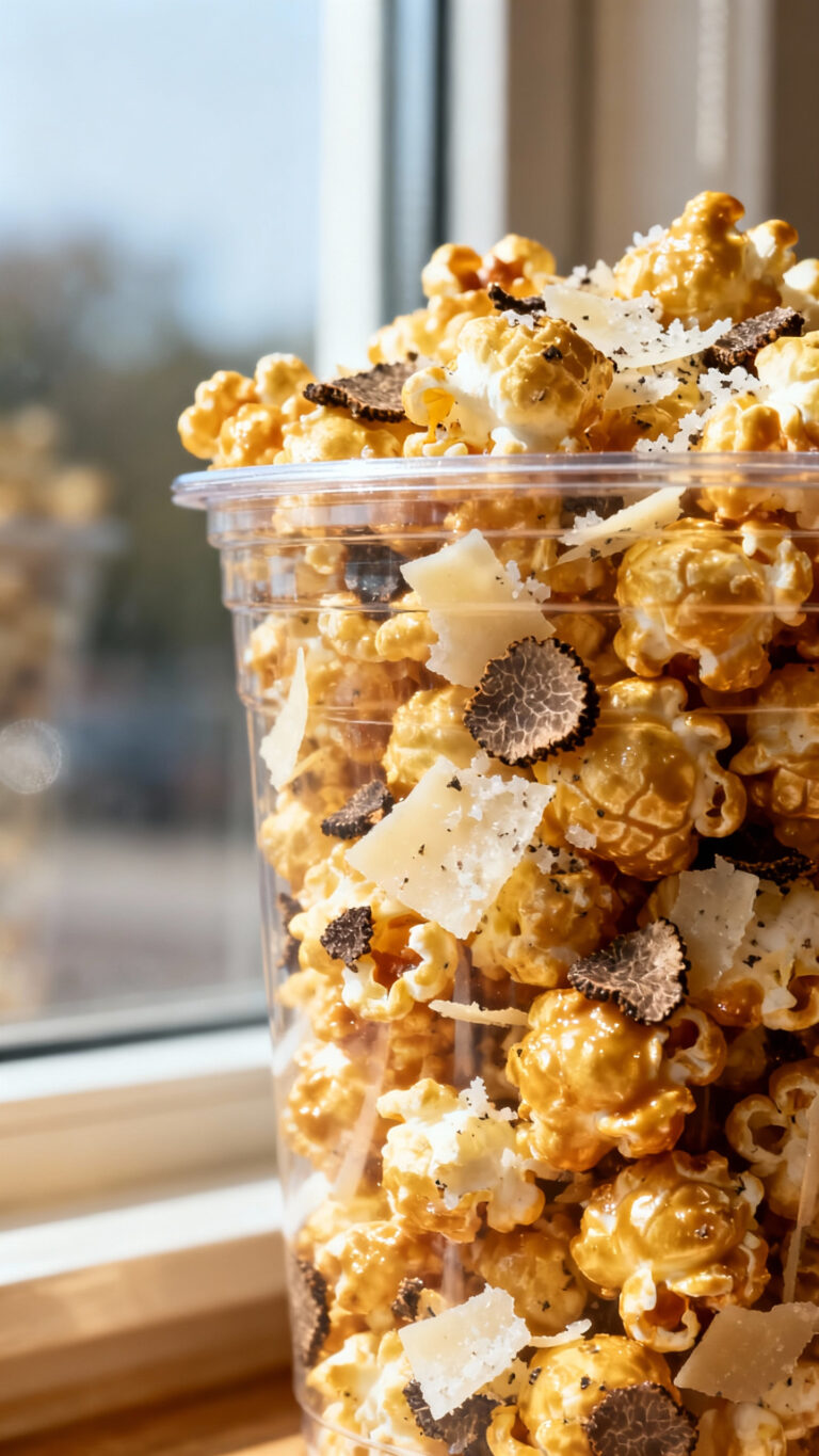 Truffle Parmesan Popcorn - American cuisine
