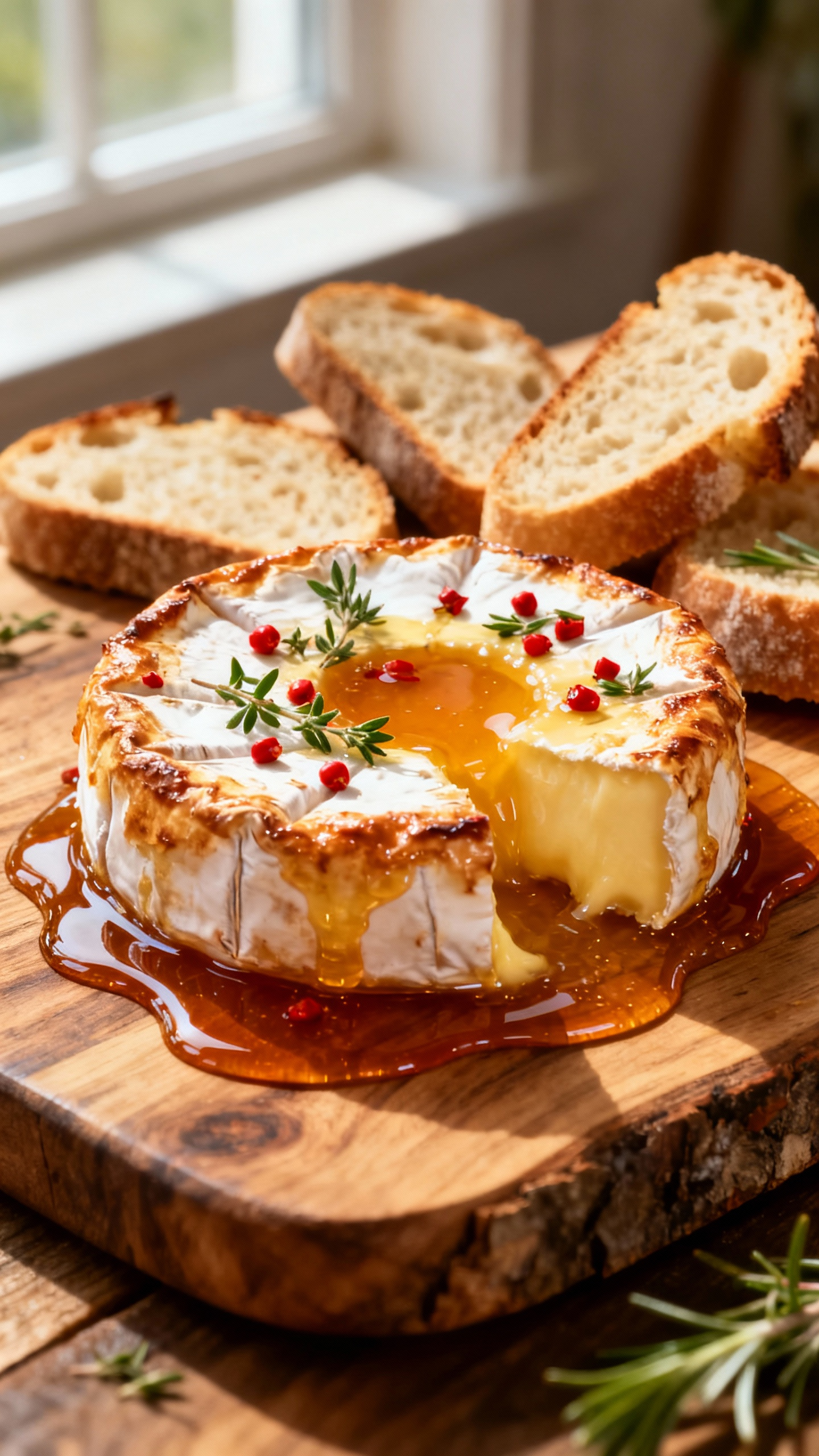 Baked Brie with Hot Honey