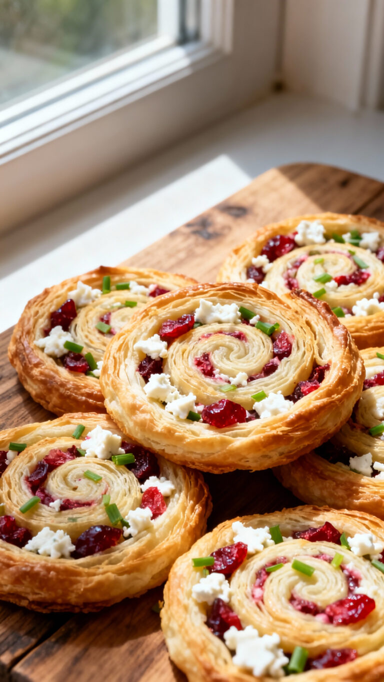 Cranberry Feta Pinwheels - American cuisine