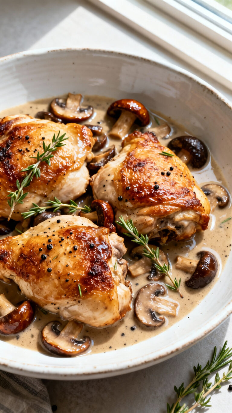 Creamy Mushroom Chicken - American