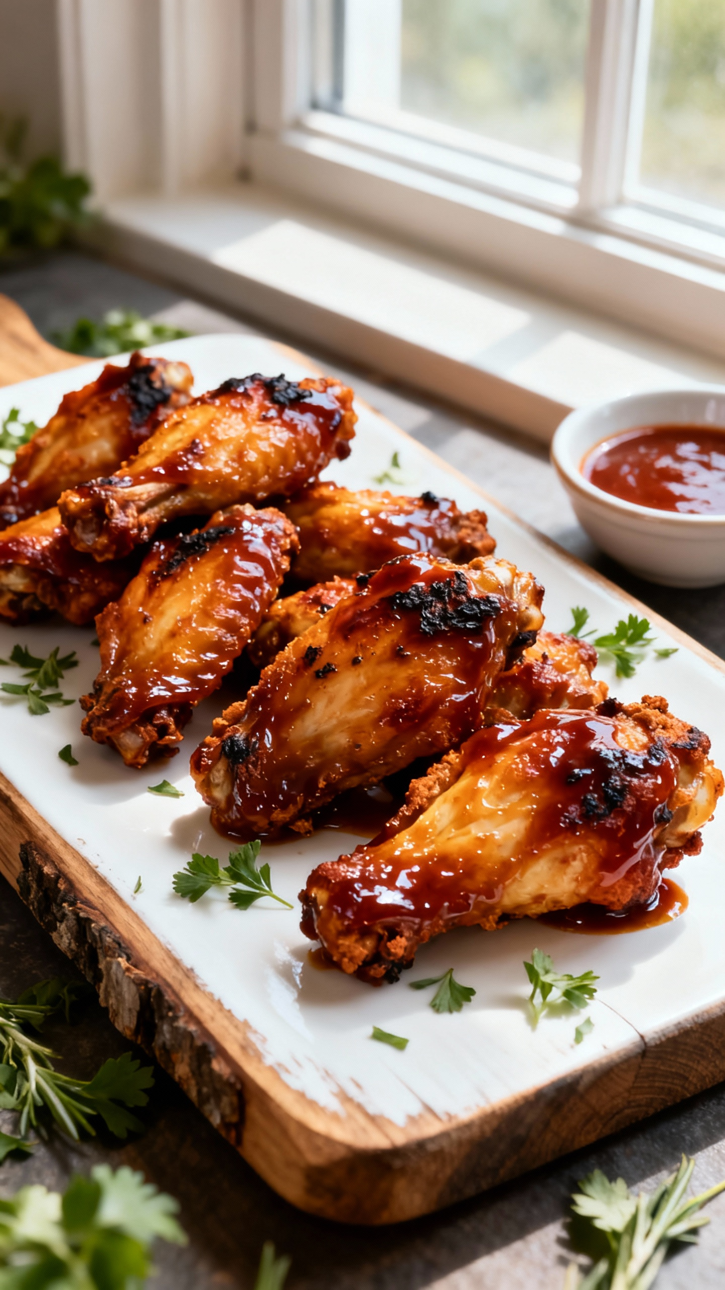 Crispy Oven-Baked BBQ Chicken Wings