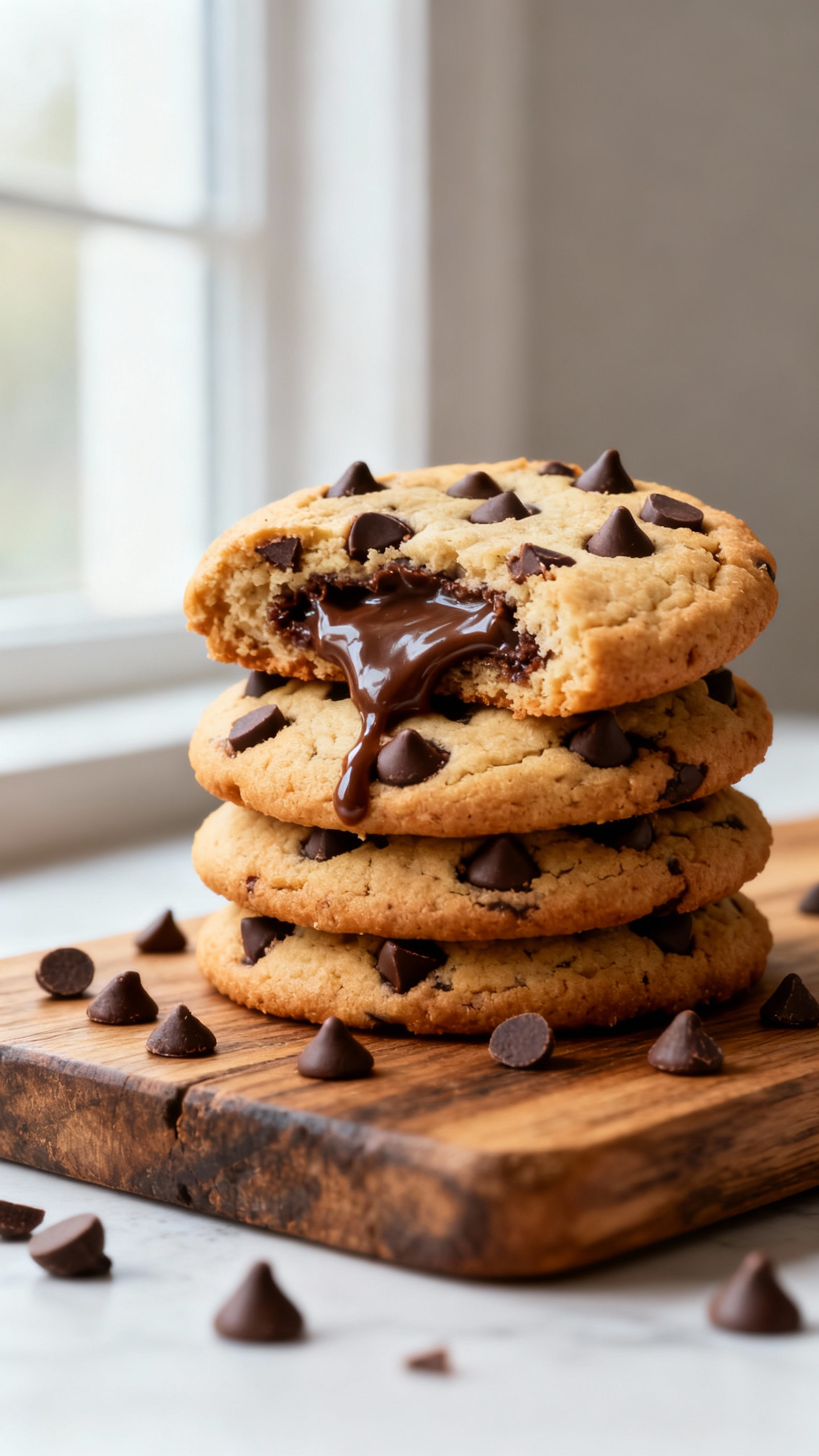 Nutella Stuffed Chocolate Chip Cookies