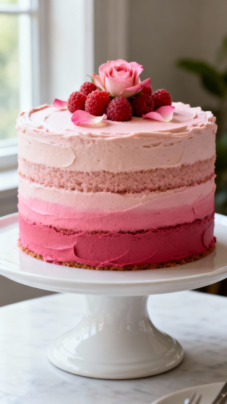 Pink Ombre Layer Cake (Vegan) - American