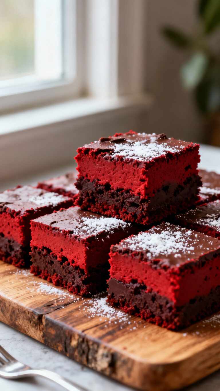 Red Velvet Brownies - American