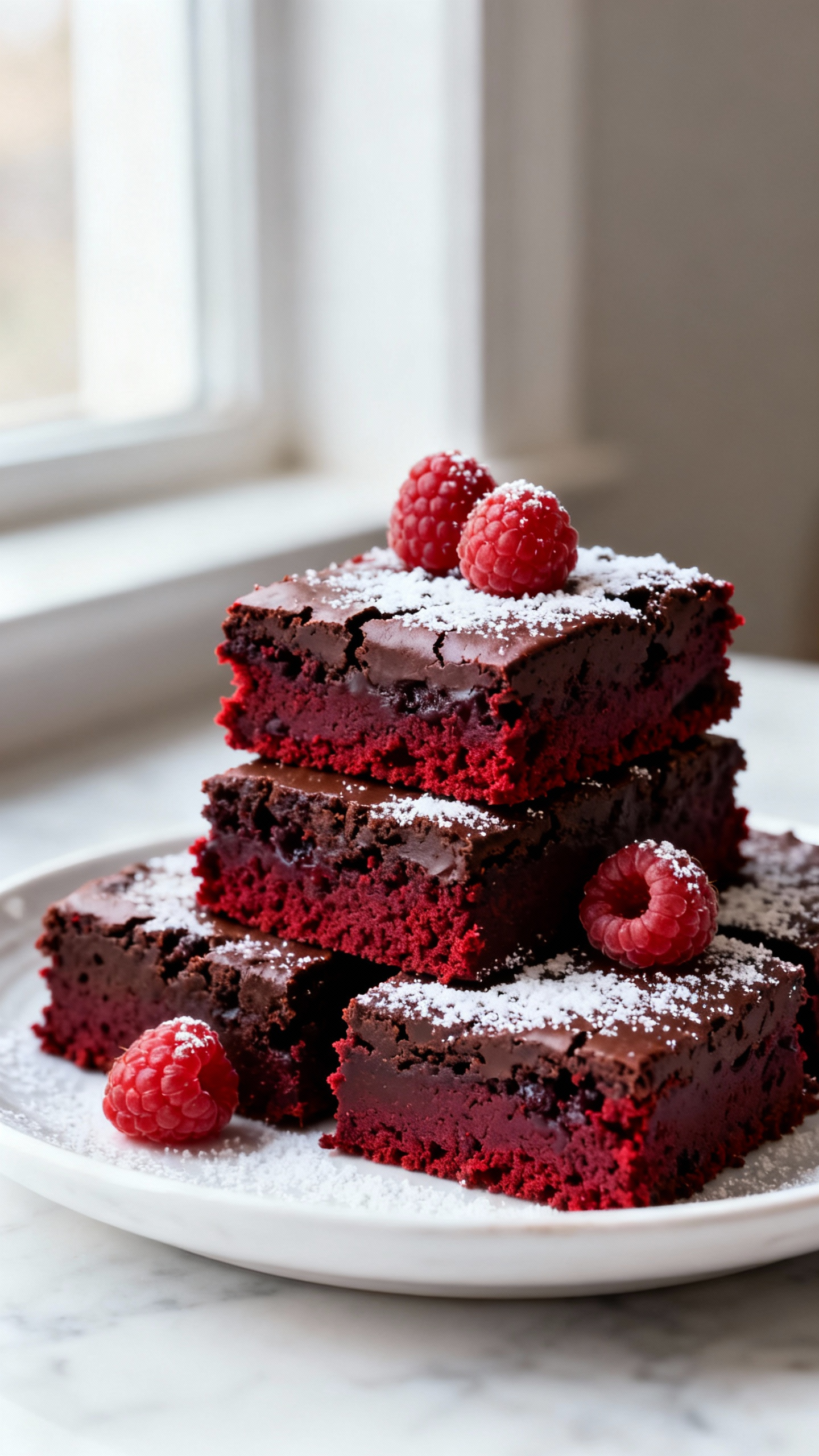 Red Velvet Vegan Brownies